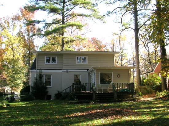 2107 Reaves Drive Back Existing West Elevation