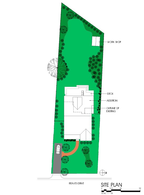 2107 Reaves Drive site plan
